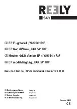 Reely Sky YAK 54 Operating Instructions Manual preview