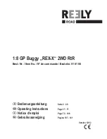 Reely REX-X 2WD RtR Operating Instructions Manual preview