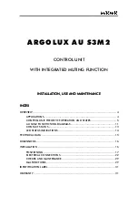 Reer ARGOLUX AU S3M2 Installation, Use And Maintenance Manual предпросмотр