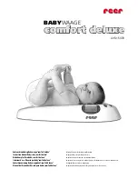 Reer Comfort Deluxe 6409 Instruction Manual preview