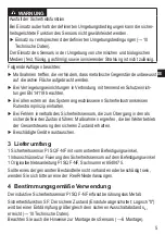 Предварительный просмотр 47 страницы Reer PI SQ F-NF Original Operating Instructions