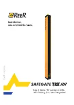 Preview for 1 page of Reer SAFEGATE MAL2P TRX Installation, Use And Maintenance Manual