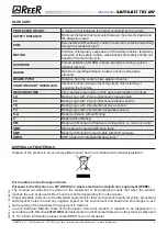 Preview for 6 page of Reer SAFEGATE MAL2P TRX Installation, Use And Maintenance Manual