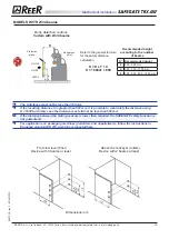 Preview for 25 page of Reer SAFEGATE MAL2P TRX Installation, Use And Maintenance Manual