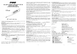 Предварительный просмотр 1 страницы Reer SC 42 TM Instructions For Use Manual