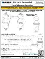 Reese 19311 Use & Maintenance Instructions предпросмотр