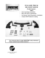 Reese 37096 Installation Instructions Manual preview