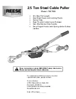 Предварительный просмотр 1 страницы Reese 7067000 Manual