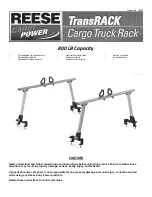 Reese Carry Power TransRACK Quick Start Manual preview