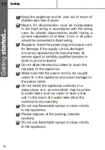 Preview for 10 page of Reeva CG100BK Manual