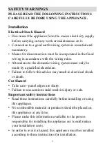 Preview for 2 page of Reeva RUBIND30BV Instruction Manual / Installation Manual