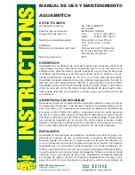 Preview for 10 page of Refco AQUASWITCH Installation, Operation And Maintenance Manual