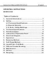 Предварительный просмотр 3 страницы Refco ENVIRO-DUO Instruction Manual