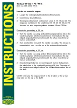 Preview for 1 page of Refco TW-8 Instructions