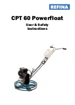 Preview for 1 page of Refinair CPT 60 Powerfloat User & Safety Instructions