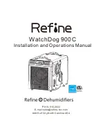 Preview for 1 page of Refine WatchDog 900C Installation And Operation Manual