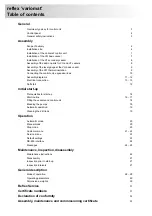 Preview for 2 page of Reflex variomat 1 Assembly, Operating, And Maintenance  Instructions