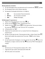 Preview for 12 page of Reflexion CDR614U User Manual