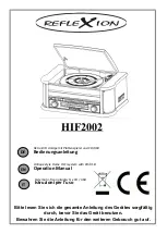 Preview for 1 page of Reflexion HIF2002 Operation Manual