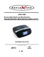 Reflexion HRA4060 User Manual preview