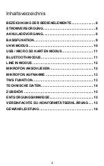 Preview for 2 page of Reflexion PS09BT User Manual