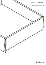 Preview for 1 page of Reform WOOD DRAWERS Installation Manual