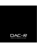 Preview for 1 page of Rega DAC-R User Manual