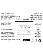 Предварительный просмотр 1 страницы Rega Fono Mini Phono Owner'S Manual