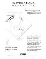 Rega Planar 78 Instructions preview