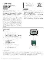 Regal-Beloit Genteq Evergreen VS Installation Manual preview