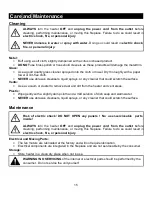 Preview for 16 page of Regal Flame LW3536 Owner'S Manual