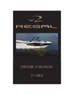 Preview for 1 page of Regal 23 OBX Owner'S Manual