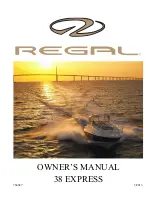 Предварительный просмотр 1 страницы Regal 38 EXPRESS Owner'S Manual