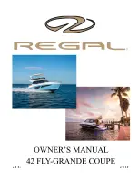 Preview for 1 page of Regal 42 Fly-Grande Coupe Owner'S Manual