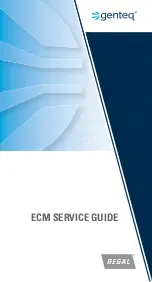 Предварительный просмотр 1 страницы Regal genteq ECM Service Manual