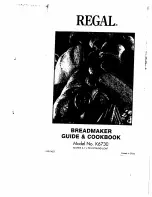 Preview for 1 page of Regal K6730 Manual And Cookbook