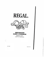 Regal K6731 Manual & Cookbook preview