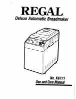 Regal K6771 User And Care Manual preview