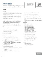 Preview for 3 page of Regal Marathon Generator DVR 2400 Installation, Operation And Maintenance Manual