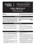 Preview for 1 page of Regal Smartvalve 7001 Instruction Bulletin