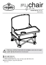 Regalo my chair 3512 Owner'S Manual preview