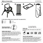 Preview for 2 page of Regalo my high chair 3612 Instructions Manual