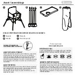 Preview for 5 page of Regalo my high chair 3612 Instructions Manual