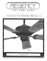 Regency Ceiling Fans CABANA Owner'S Manual preview