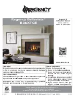 Предварительный просмотр 1 страницы Regency Fireplace Products Bellavista B36XTCE Owners & Installation Manual