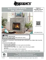 Предварительный просмотр 1 страницы Regency Fireplace Products Bellavista B36XTE-10 Owners & Installation Manual