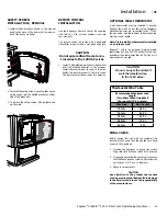 Preview for 41 page of Regency Fireplace Products C34 Classic Owners & Installation Manual