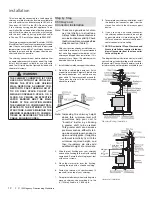 Preview for 12 page of Regency Fireplace Products Cascades F1150 Owners & Installation Manual