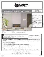 Предварительный просмотр 1 страницы Regency Fireplace Products City ACB40ELP Owners & Installation Manual