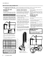 Предварительный просмотр 62 страницы Regency Fireplace Products City ACV60E Owners & Installation Manual